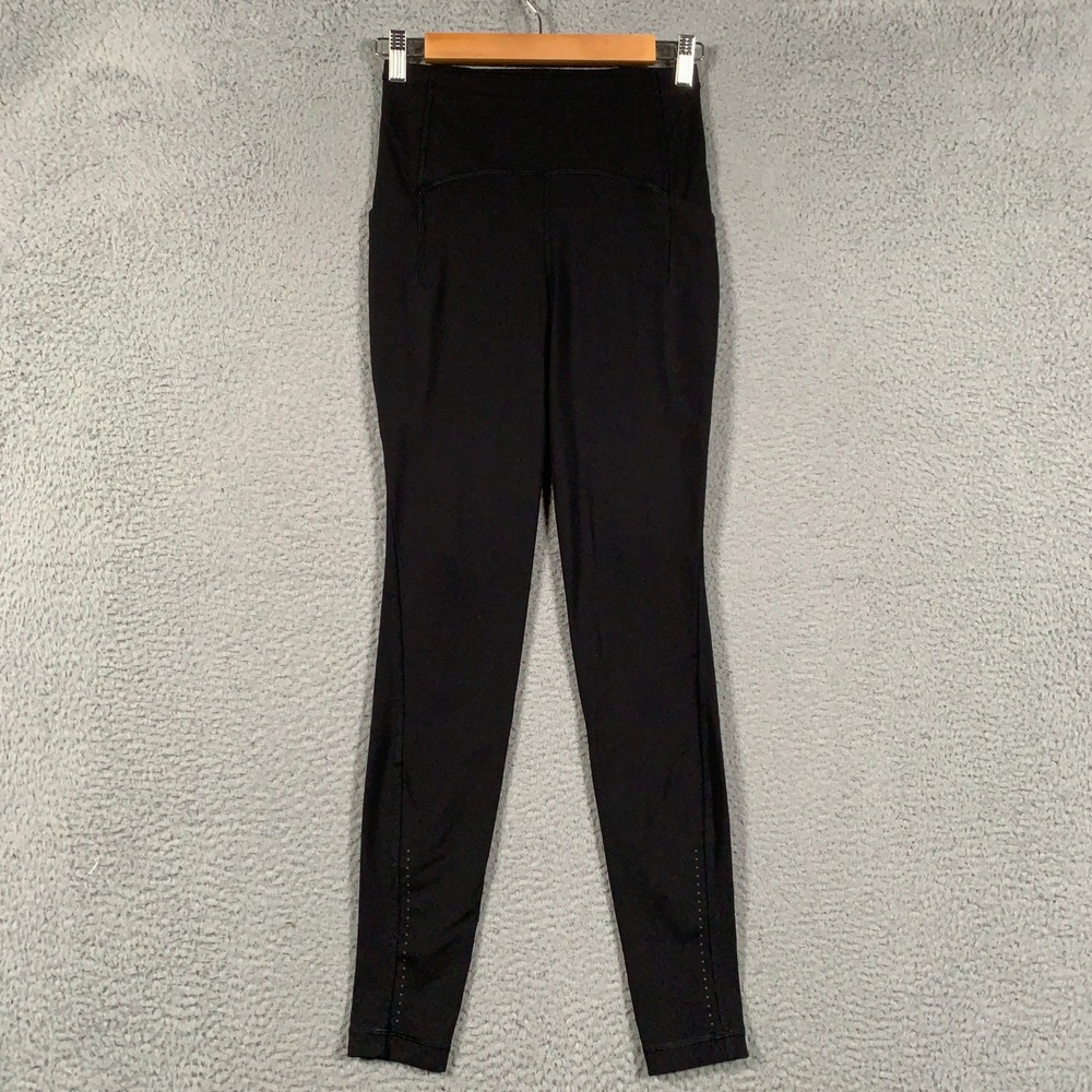 Lululemon Swift Speed High Rise Tight Women's 4 Black Running Leggings Luxtreme